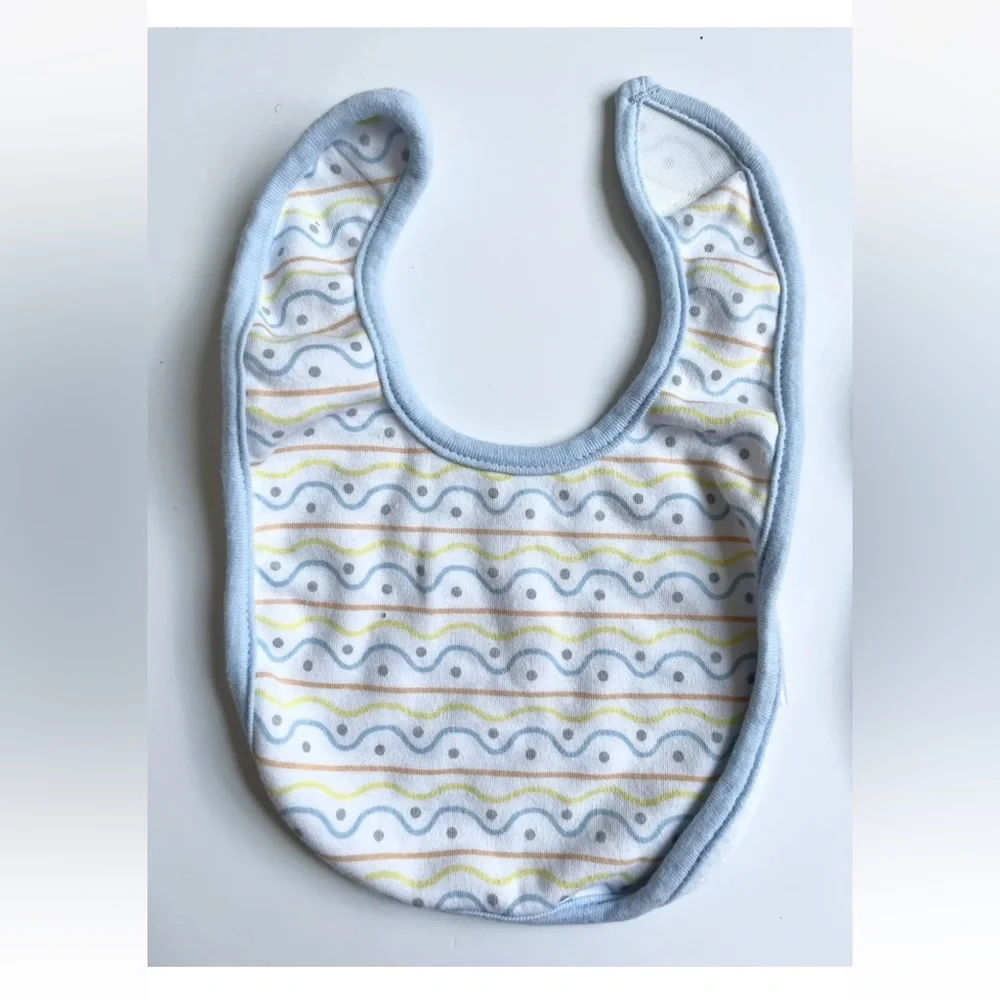 Cutie Pie Bibs 2 Pack Baby Boy My First Easter Pastel White